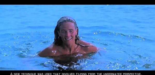  Jaws Sexy Nude Blonde Skinny Dipping Girl GIF